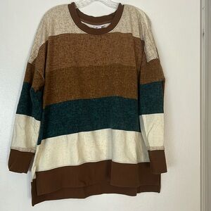 Color Block Long-Sleeve Shirt